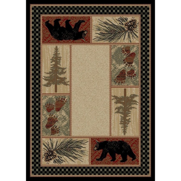 Sleep Ez 3 ft. 11 in. x 5 ft. 3 in. American Destination Cades Cove Area Rug, Multi Color SL1847829 - main
